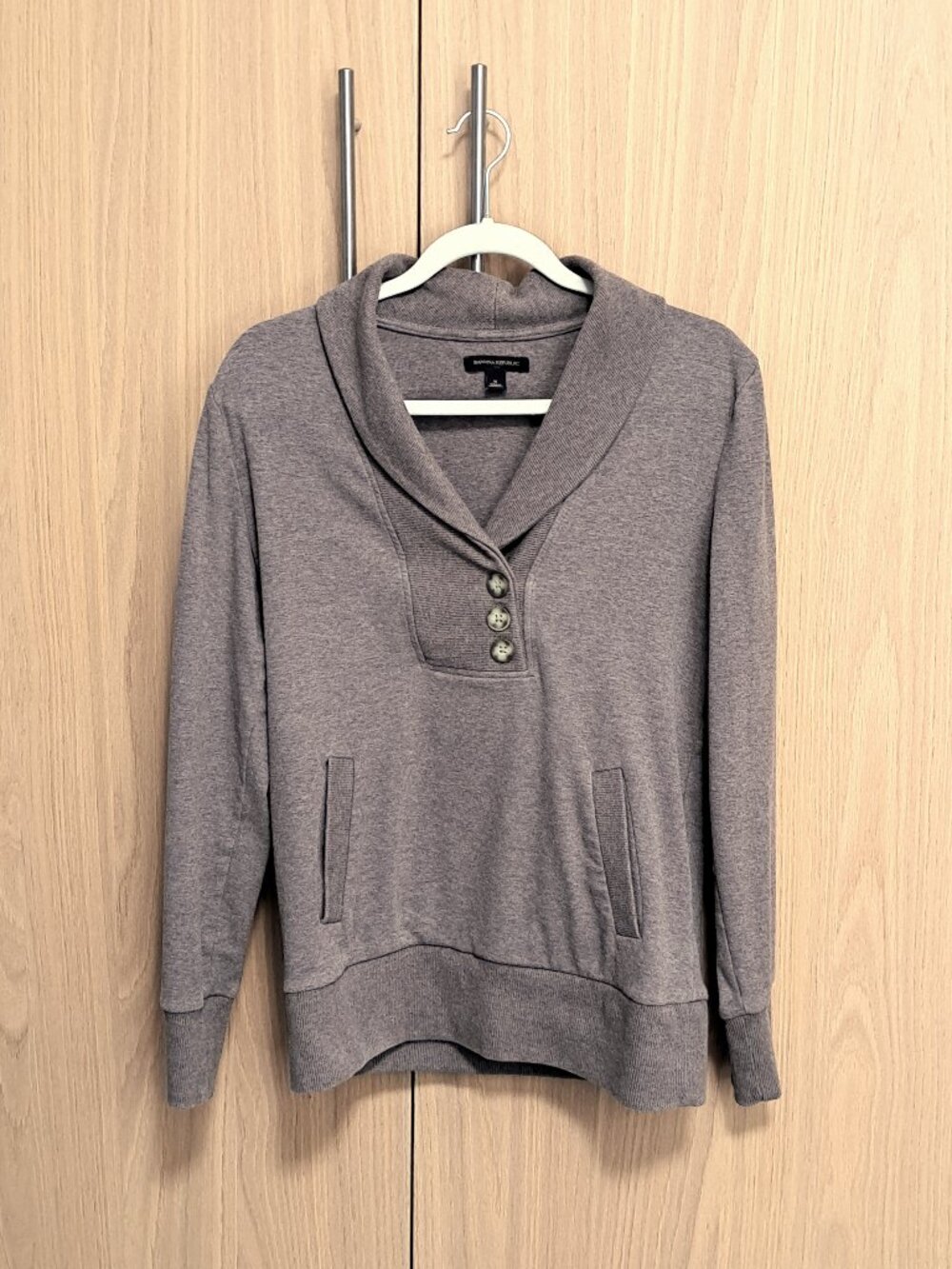 Banana Republic Long Sleeve Shawl Sweatshirt